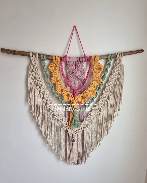 دیوارکوب مکرومه