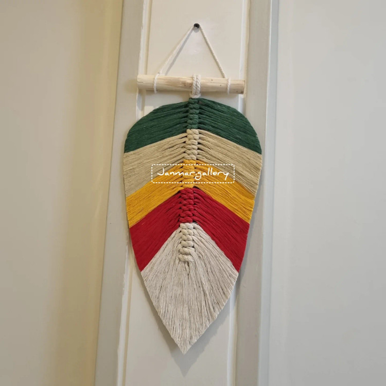 دیوارآویز پر مکرومه