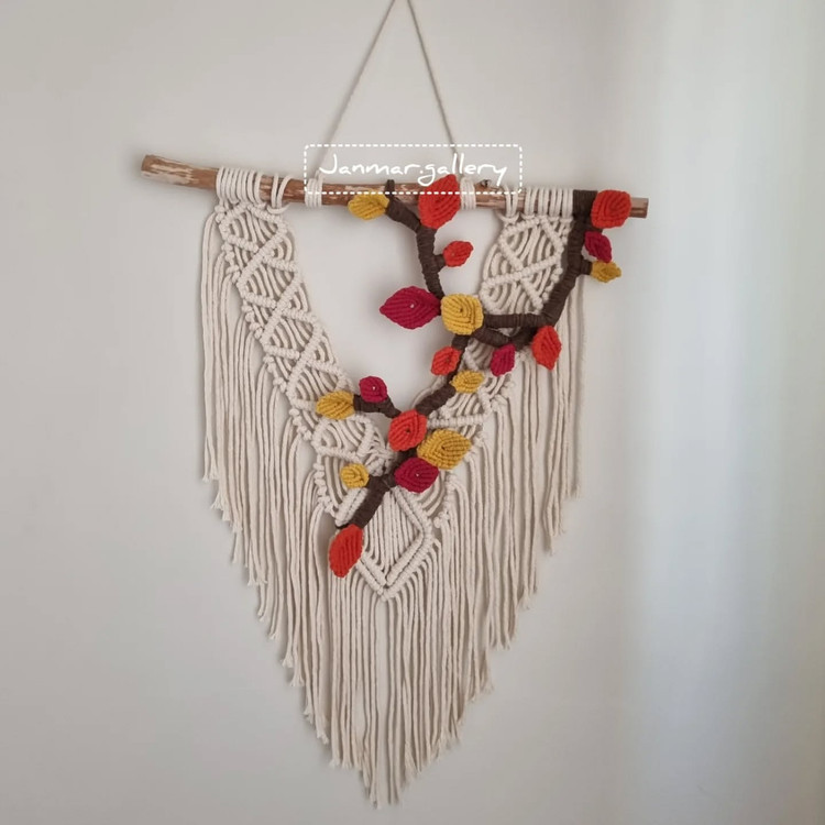 دیوارکوب مکرومه