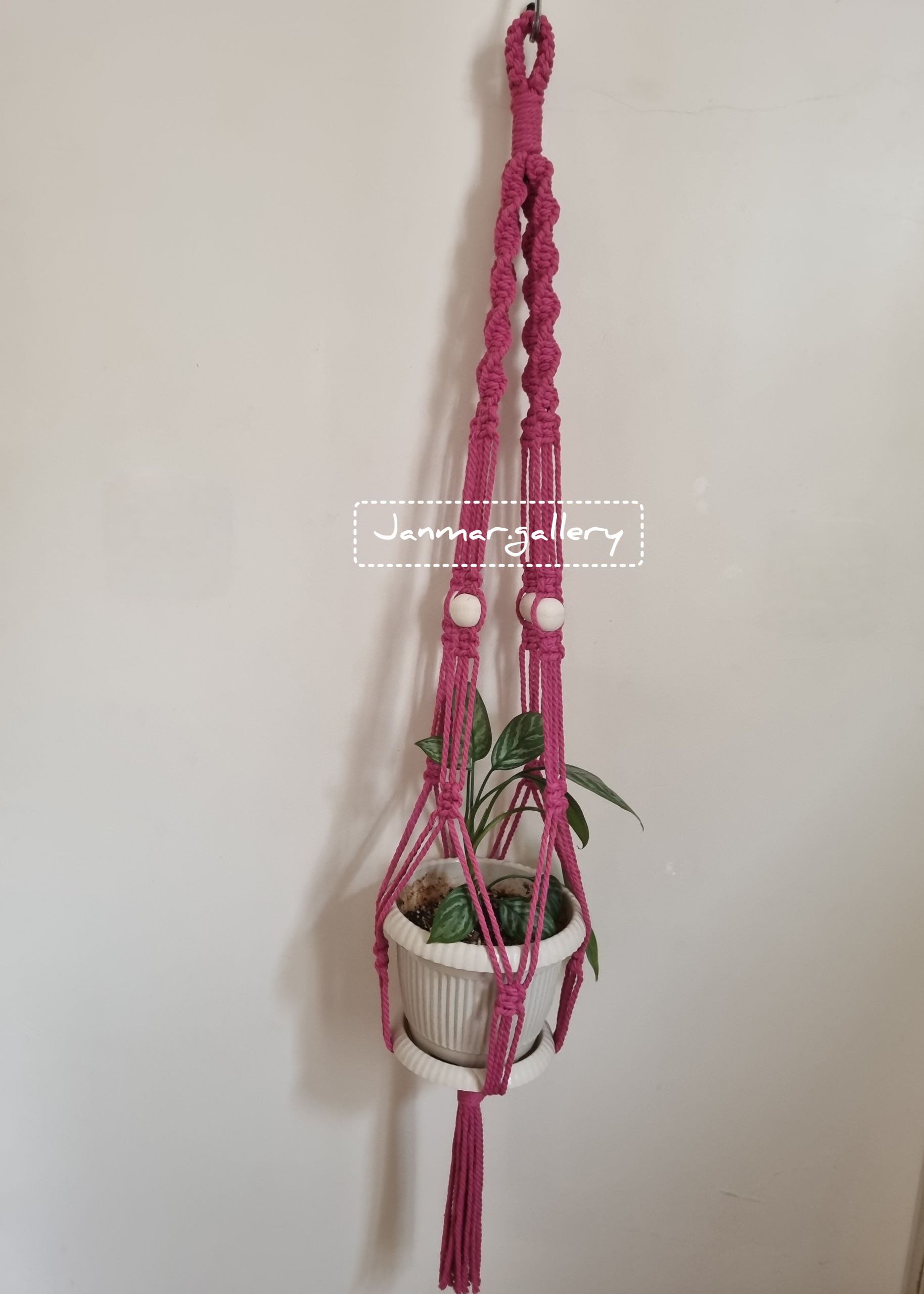 آویز گلدان مکرومه