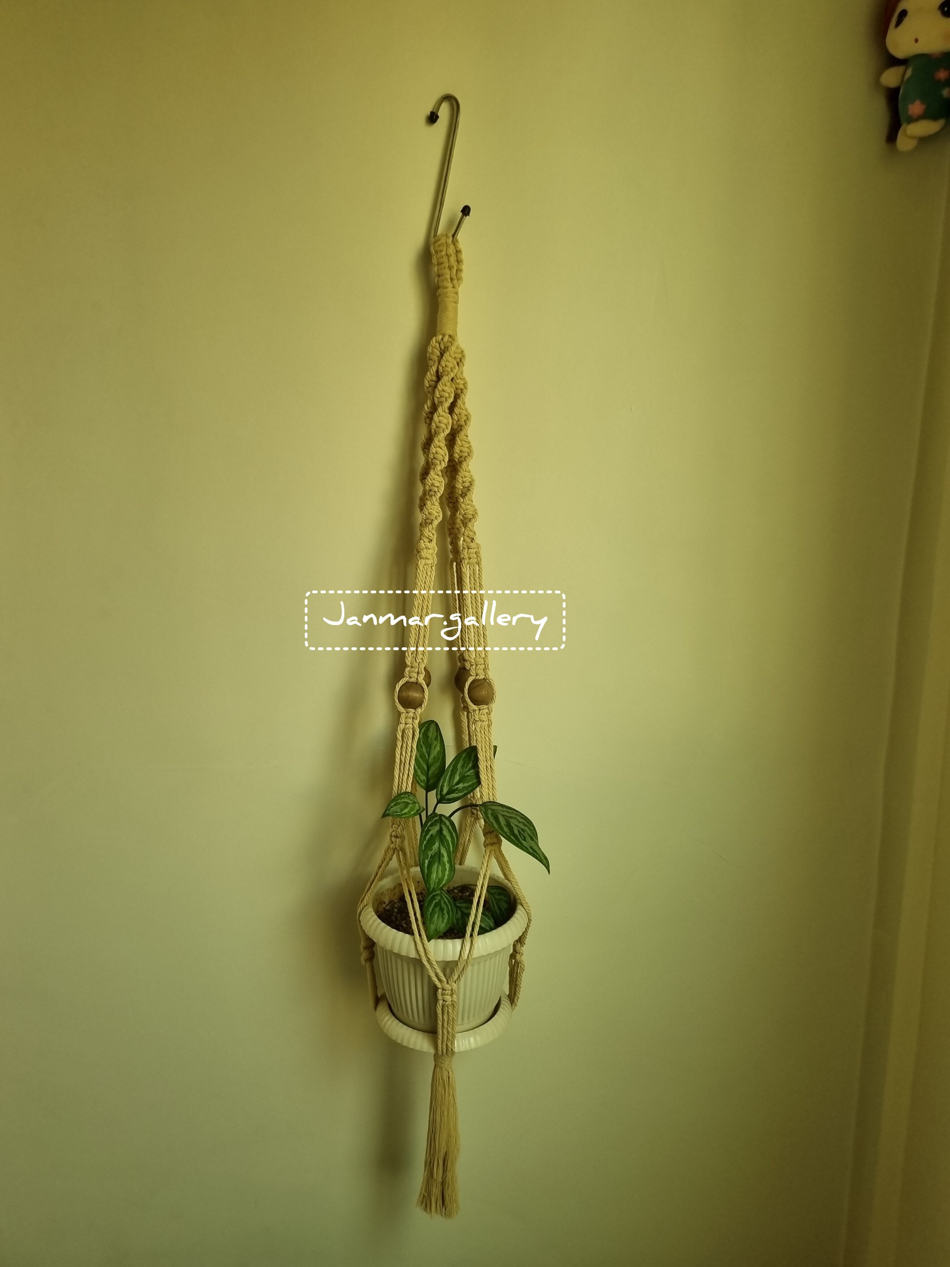 آویز گلدان مکرومه