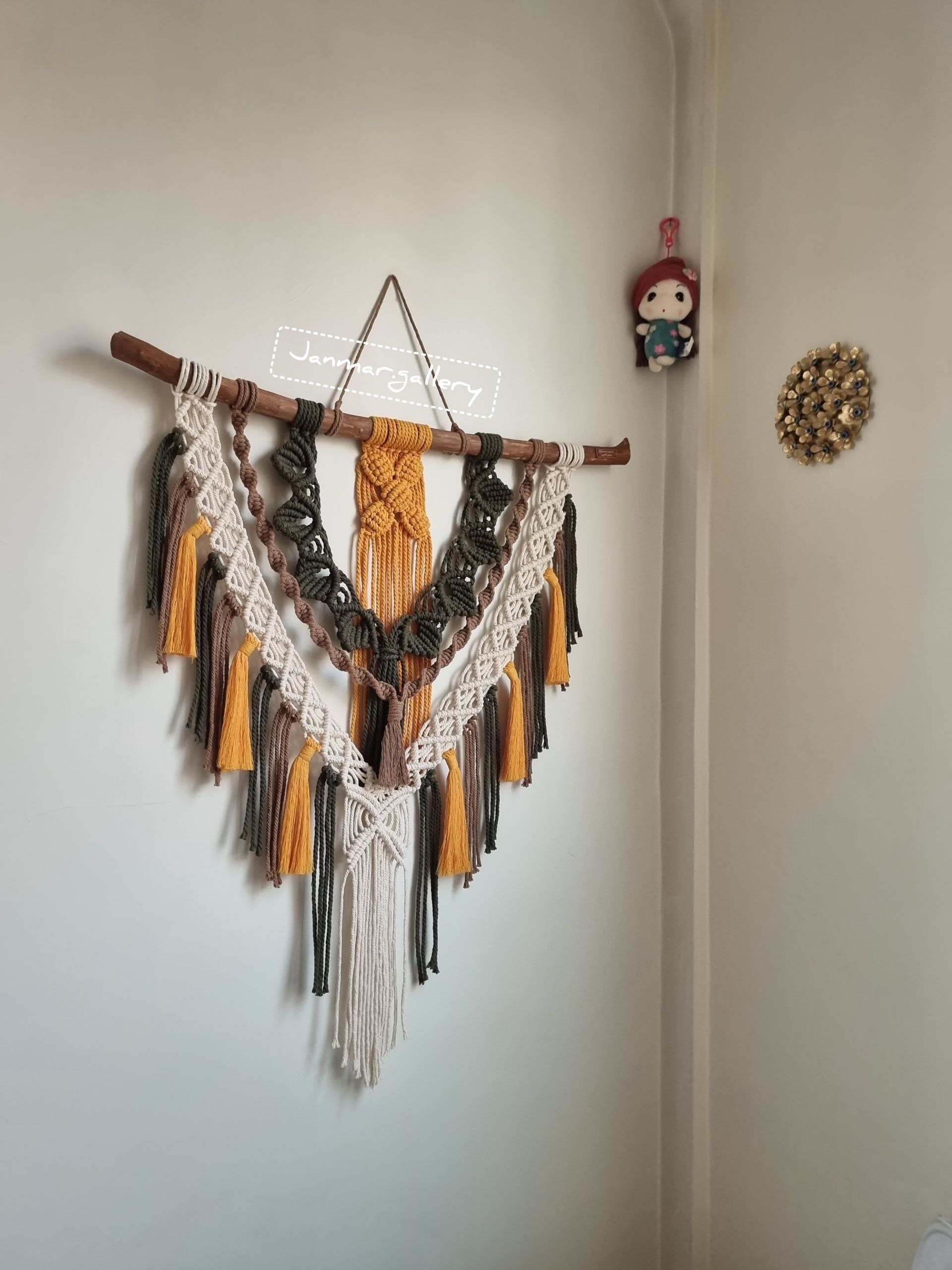 دیوارکوب مکرومه