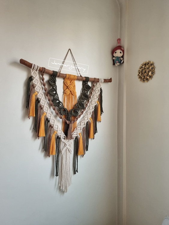 دیوارکوب مکرومه