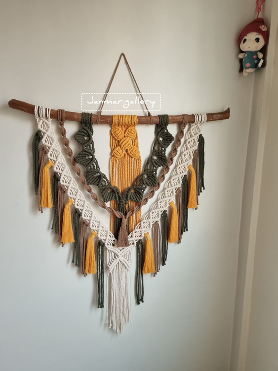 دیوارآویز مکرومه