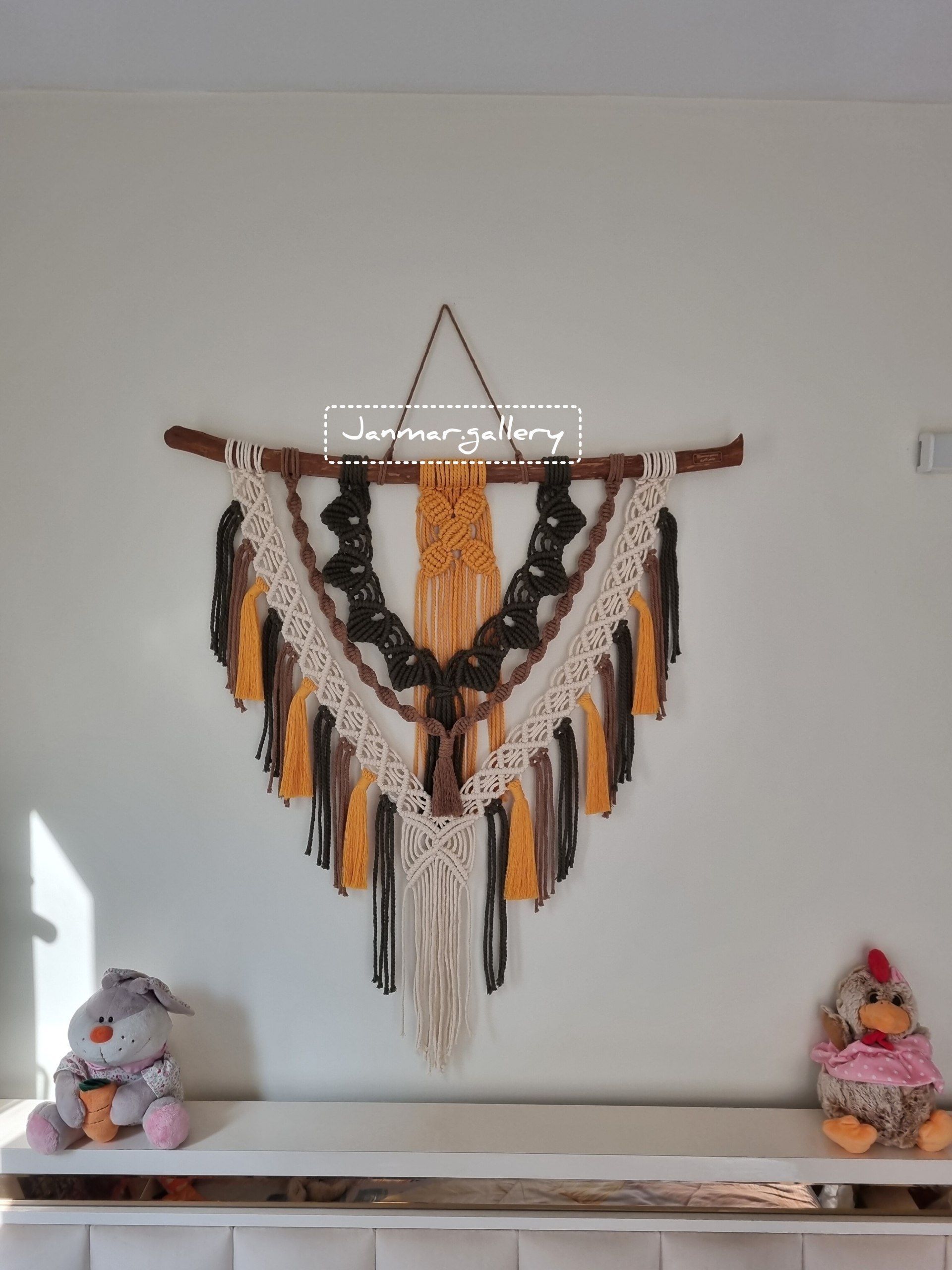 دیوارکوب مکرومه