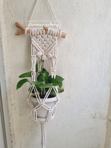 آویز گلدان مکرومه