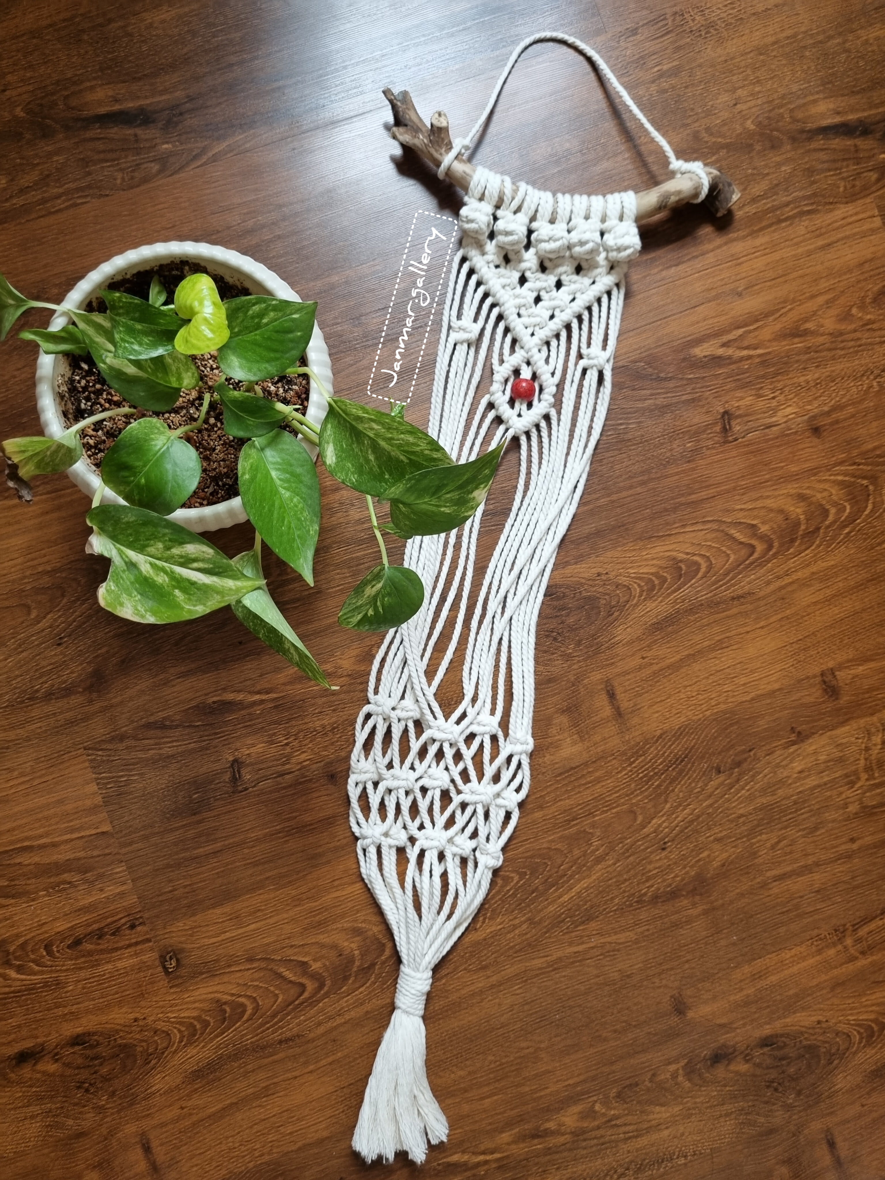 آویز گلدان مکرومه