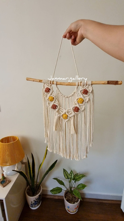 دیوارکوب مکرومه