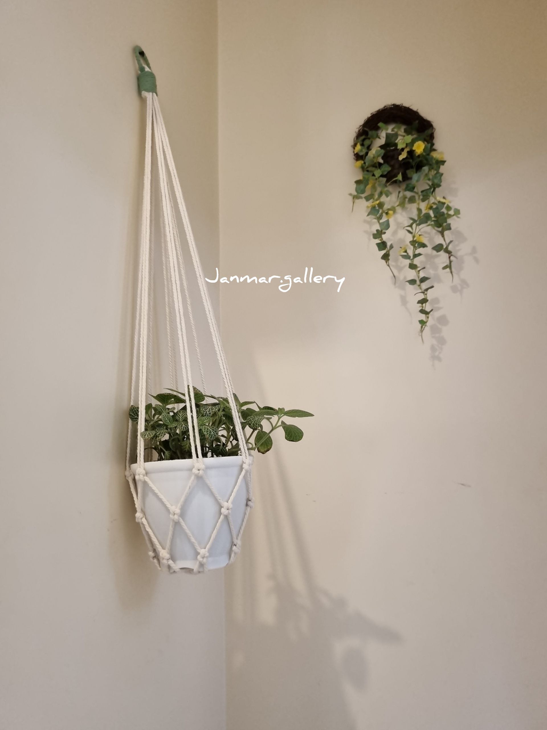 آویز گلدان مکرومه