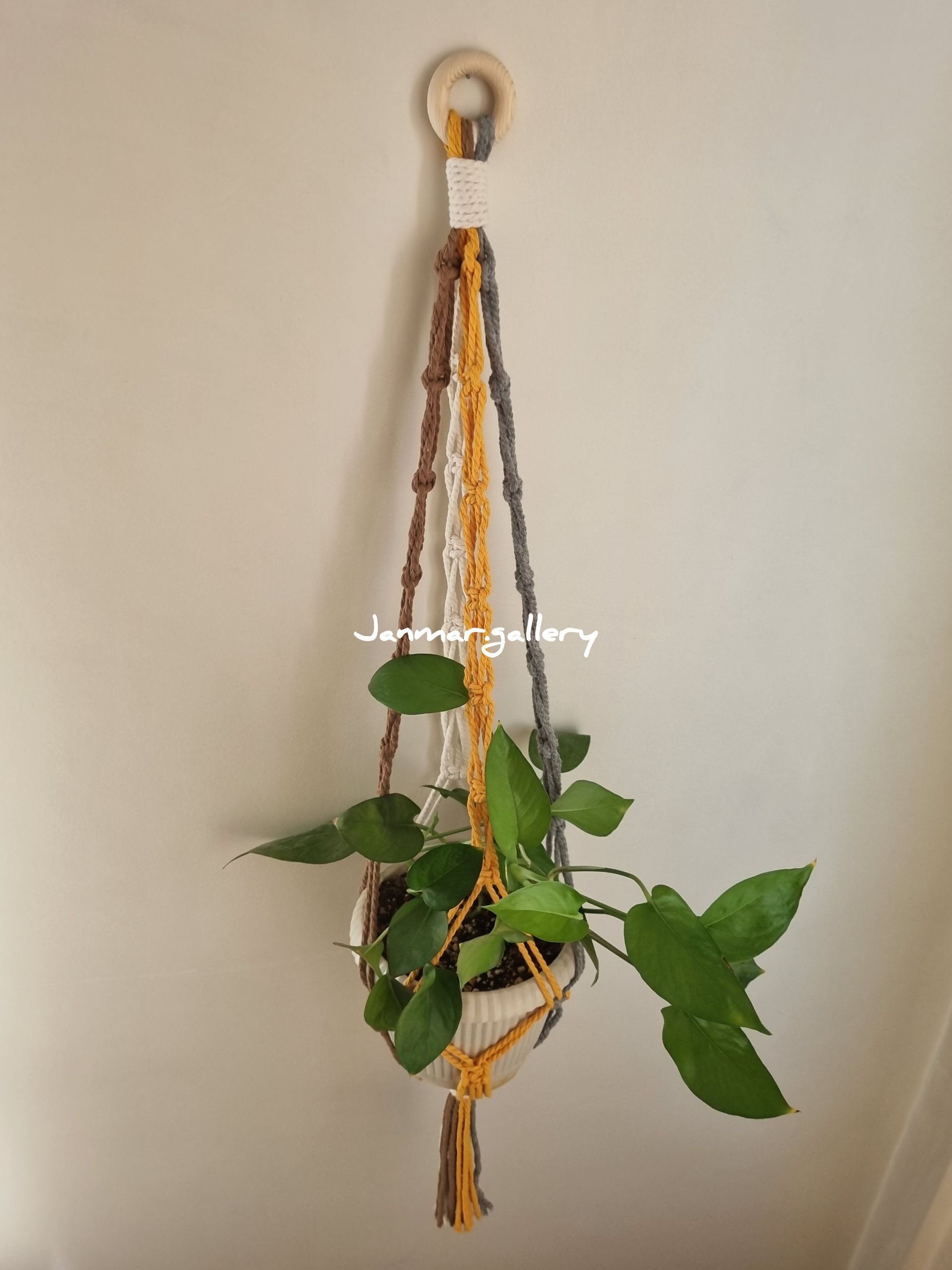 آویز گلدان مکرومه