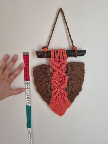 دیوارکوب برگ مکرومه