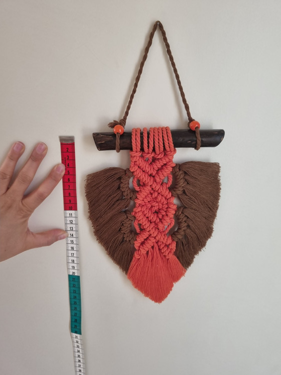 دیوارکوب برگ مکرومه