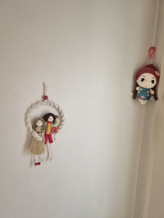 دیوارآویز خانوادگی مکرومه