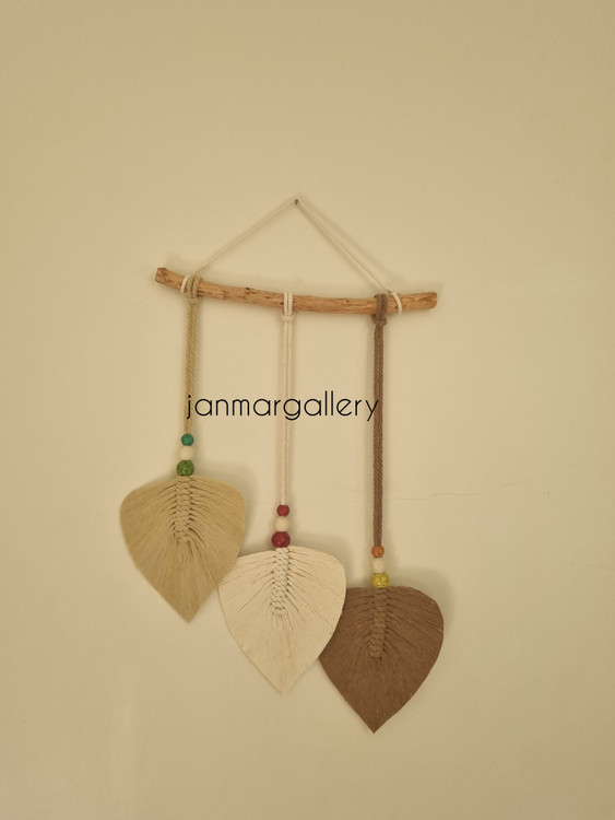 خرید دیوارکوب برگ مکرومه