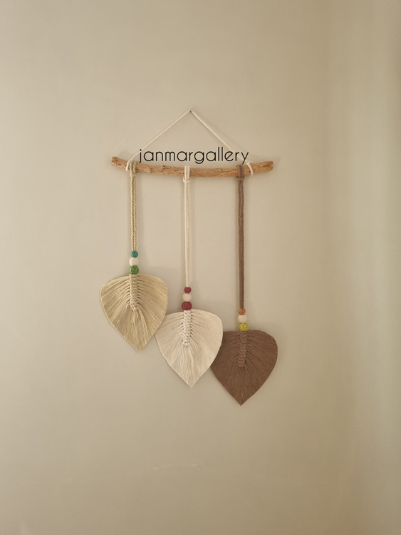 دیوارکوب برگ مکرومه